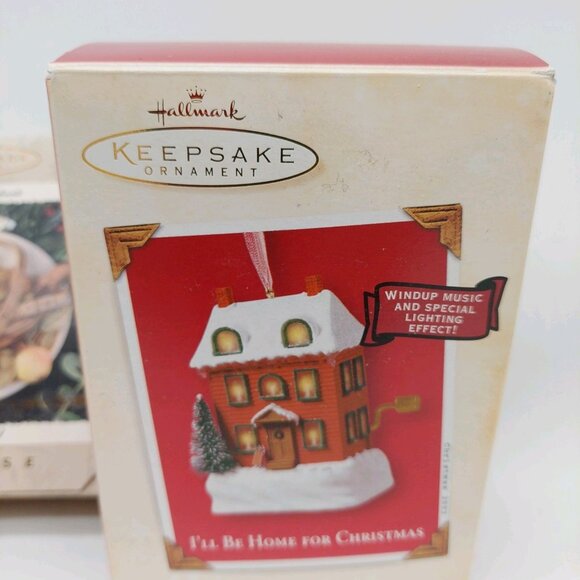 Hallmark Keepsake Ornament Toymaker Santa Backyard Orchard & Home For Xmas Lot - Picture 12 of 12